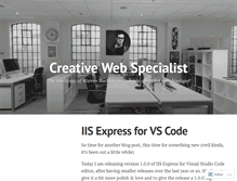 Tablet Screenshot of creativewebspecialist.co.uk